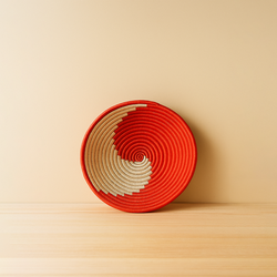 Crimson Wave Woven Bowl